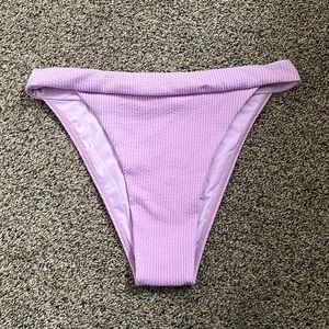 Monday Swimwear Lavender Crinkle Argentina Bottom Large